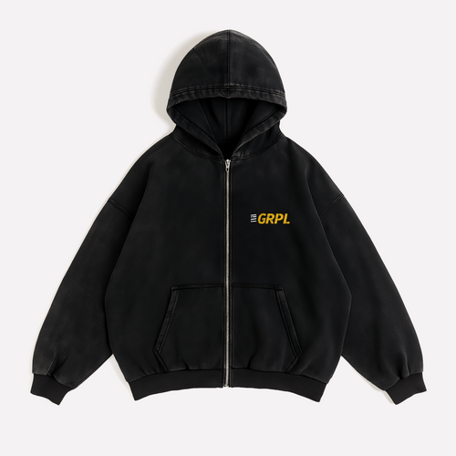 "Baby Bye Bye" Oversized Zipper Hoodie