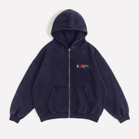 "Paint" Oversized Zipper Hoodie - GRPL-Brand