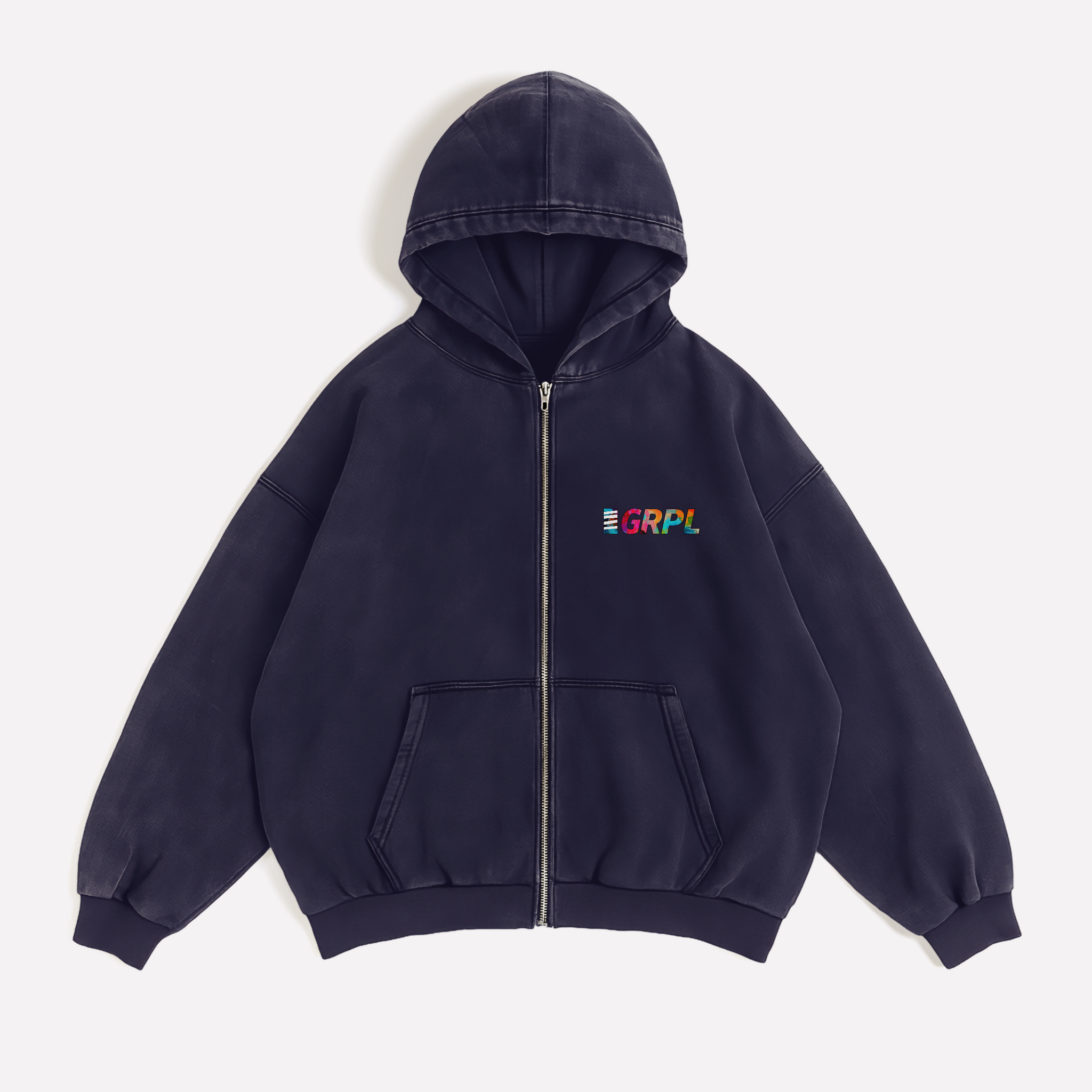 "Paint" Oversized Zipper Hoodie - GRPL-Brand