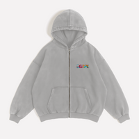 "Paint" Oversized Zipper Hoodie - GRPL-Brand