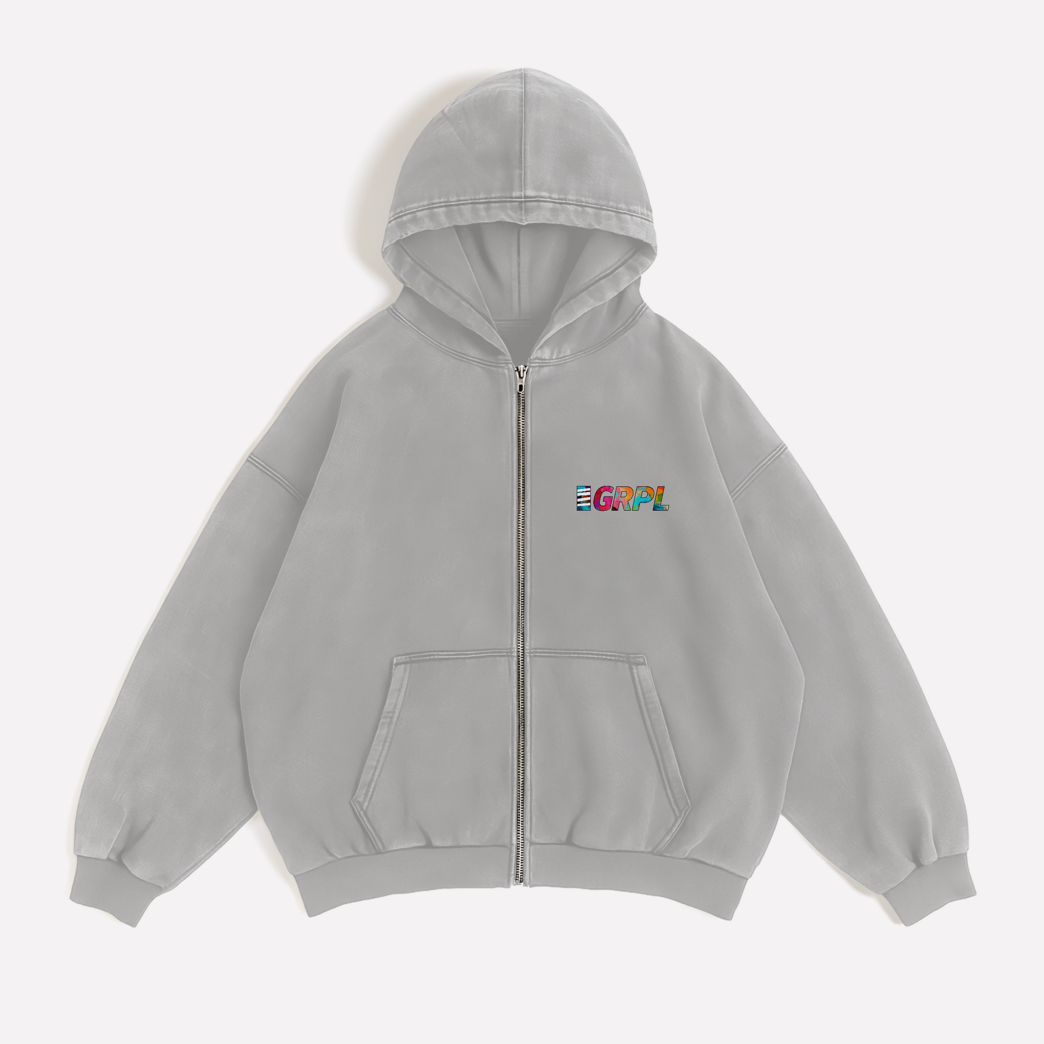 "Paint" Oversized Zipper Hoodie - GRPL-Brand