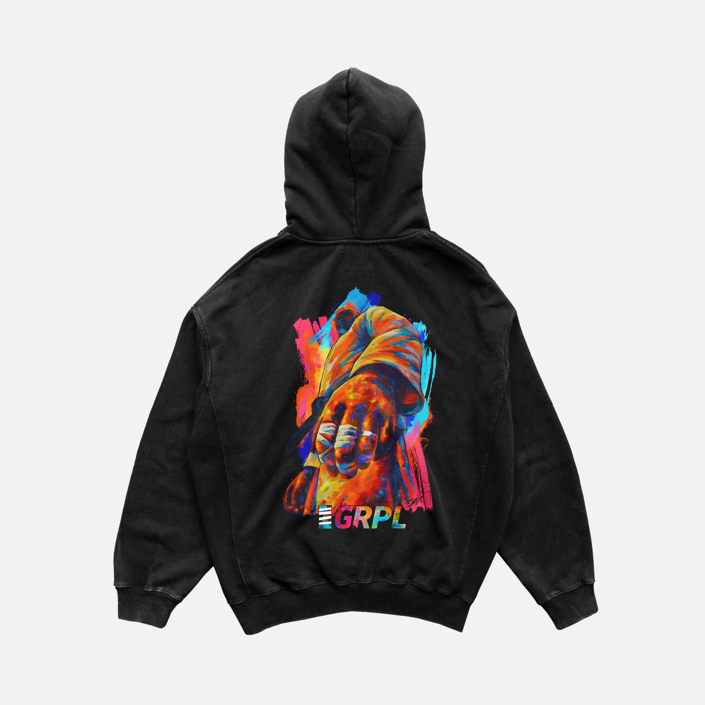 "Paint" Oversized Zipper Hoodie
