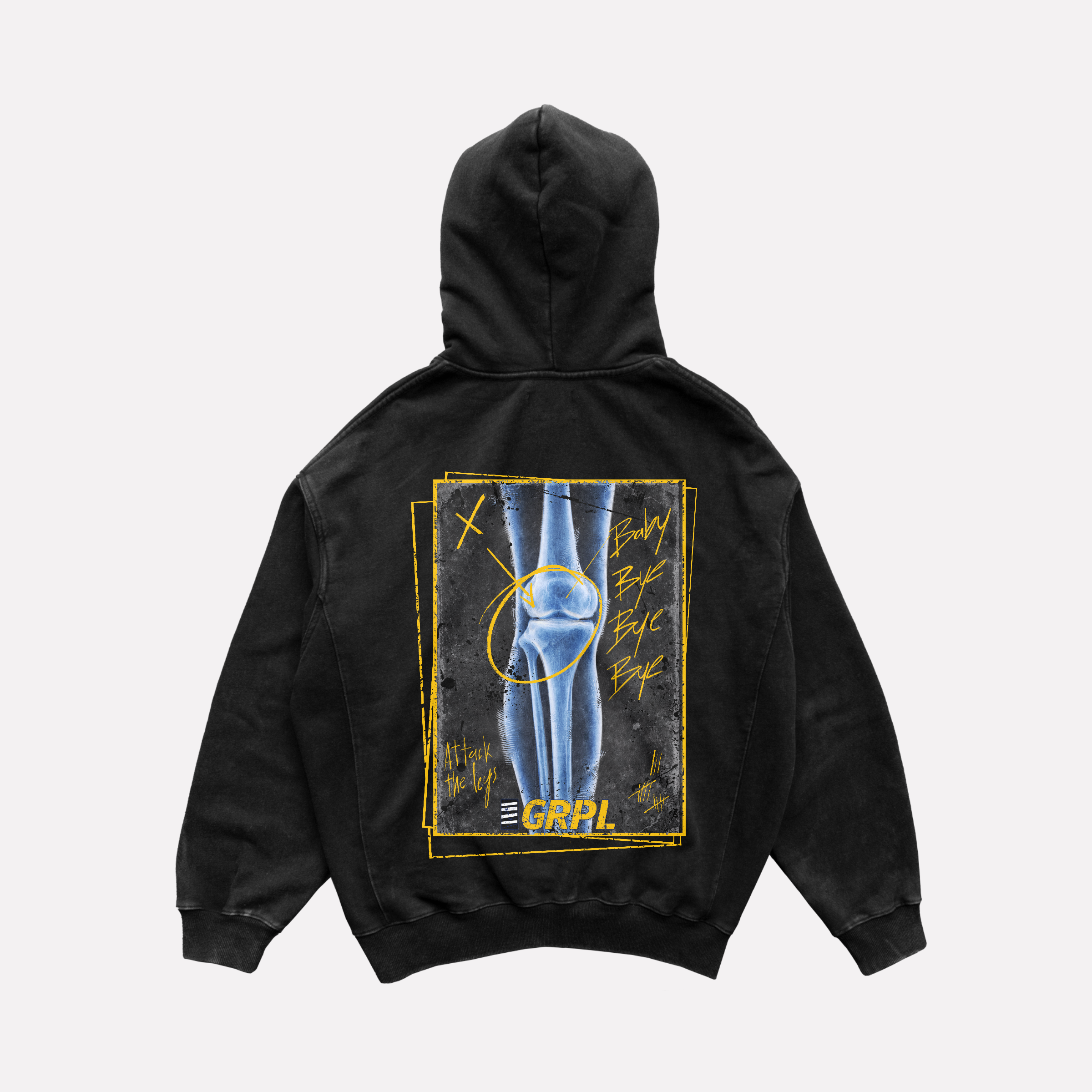 "Baby Bye Bye" Oversized Zipper Hoodie